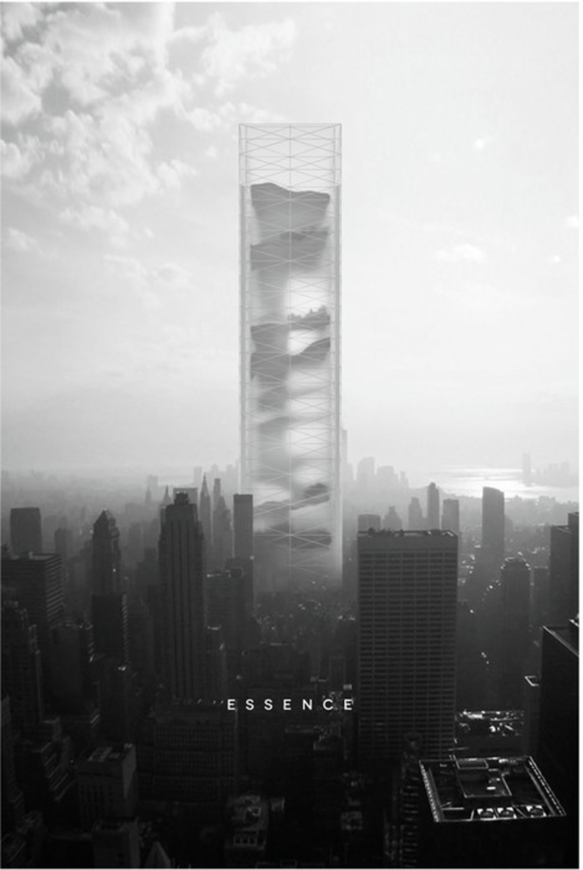 Essence Skyscraper - I miesjce w konkursie Skyscraper Competition 2015; autorzy: Ewa Odyjas, Agnieszka Morga, Konrad Basan i Jakub Pudo