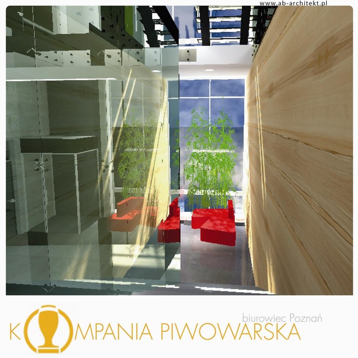 Kompania Piwowarska – biurowiec Poznań:  Celem naczelnym projektu była poprawa warunków socjalno-byt
