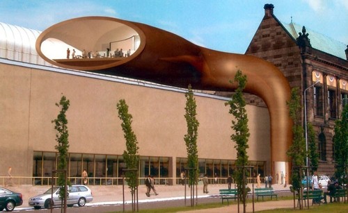 Rozbudowa Muzeum (Poznań), projekt: Claudio Silvestrin; źródło: www.wallpaper.com