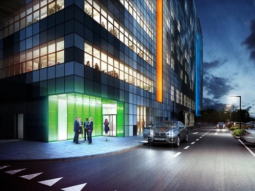 Biurowiec MediaHUB i hotel DoubleTree by Hilton Łódź