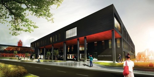 Projekt biurowca "Future Four" dla firmy Future Processing w Gliwicach, który zwyciężył w konkursie architektonicznym na nowy obiekt biurowy. Autorem projektu jest pracownia MFA Studio. 