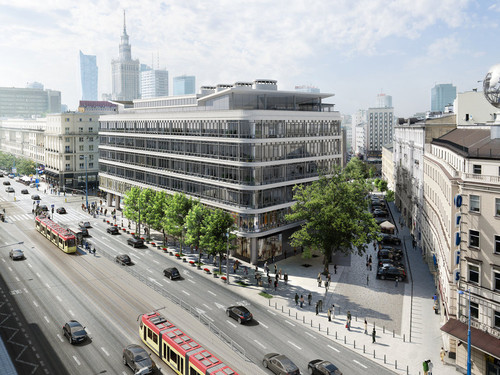 Wizualizacja zrewitalizowanego "SMYKA" w Warszawie (źródłó: CEDET)