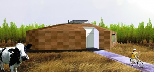 Projekt Ligii Krajewskiej i Jacka Mistura, wyróżniony w ogólnopolskim konkursie na Dom Ekologiczny. 