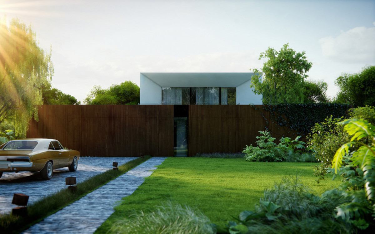 „Dom w stronę słońca” autor: KMA Kabarowski Misiura Architekci. Projekt zdobył III nagrodę na Dolnośląskim Festiwalu Architektury DOFA 2011 w kategorii „Superwizje”
