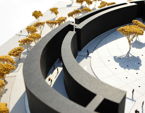 Projekt zwycięski na koncepcję kompleks uzdrowiskowy w Busku Zdroju; autor: pracownia 2mp