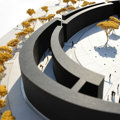 Projekt zwycięski na koncepcję kompleks uzdrowiskowy w Busku Zdroju; autor: pracownia 2mp