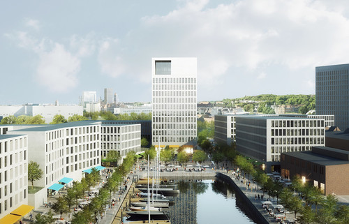 Koncepcja Jems Architekci na zabudowę Drewnicy i dawnych terenów stoczniowych w Gdańsku