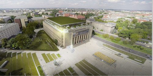 Zwycięski projekt w Konkursie na Modernizację Gmachu Głównego Muzeum Narodowego w Krakowie; autor: Stelmach i Partnerzy Biuro Architektoniczne 