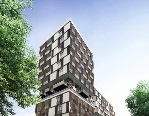 Krakowskie Tarasy - dom wielorodzinny we Wrocławiu, autor projektu: pracownia AP Szczepaniak