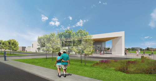 Projekt Mediateki w Płocku – I nagroda w konkursie architektonicznym, autor:  eM4.Pracownia Architektury.Brataniec