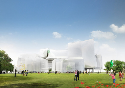 Miejskie Centrum Kultury na Tajwanie - zwycięski projekt konkursowy, autor: SANAA