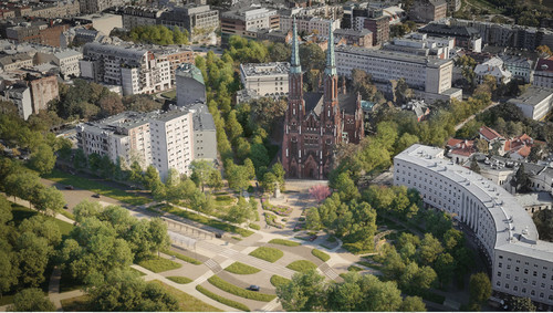 Praską część Nowego Centrum Warszawy zaprojektuje pracownia RS Architektura Krajobrazu. Projektanci wykazali się dużą wrażliwością na kontekst miejsca i zaproponowali dojrzałe i spójne rozwiązania – uzasadnił sąd konkursowy.