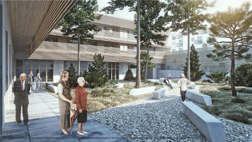 Nowe Żerniki - II nagroda w konkursie na opracowanie koncepcji zabudowy dla osiedla Nowe Żerniki we Wrocławiu. Autor: Maćków Pracownia Projektowa