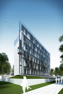 I nagroda w konkursie opracowanie koncepcji architektoniczno-budowlanej nowego budynku biurowego firmy Schindler oraz modernizacja obecnego biura firmy znajdującego się w Warszawie. Autor projektu: pracownia Grotte Art – Bartłomiej Grotte