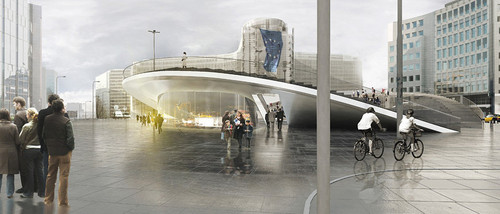 Zwycięski projekt konkursowy na Plan Roberta Shumana w Belgii, autorzy: Xareer de Geyter