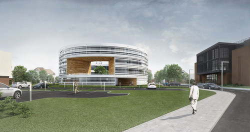 Projekt wygrał w konkursie na opracowanie koncepcji urbanistyczno - architektonicznej terenów i obiektów Pomorskiej Spółki Gazownictwa w Gdańsku. Autorem projektu są pracownie  Hago Architekci, Dynamo Produce, Interurban Architekci.