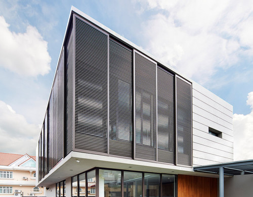 Screen House Eco Residential - projekt nagrodzony najwyższą, platynową nagrodą w konkursie A'Design; autor: Renaissance Planners & Designers