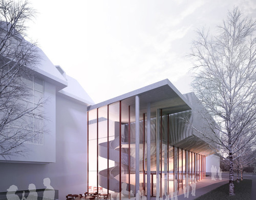 Sala koncertowa w Jastrzębiu Zdroju - zwycięski projekt konkursowy; autor: Konior Studio