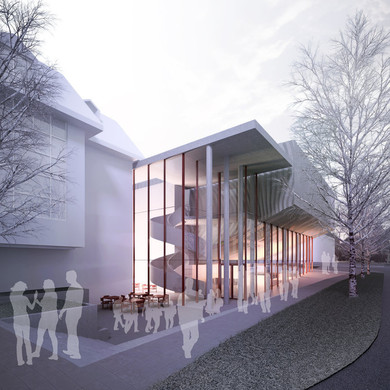 Sala koncertowa w Jastrzębiu Zdroju - zwycięski projekt konkursowy; autor: Konior Studio