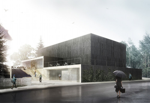 Sala koncertowa w Jastrzębiu Zdroju - II miejsce ex aequo w konkursie architektonicznym, autor: WXCA