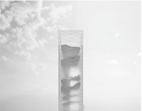 Essence Skyscraper - I miesjce w konkursie Skyscraper Competition 2015; autorzy: Ewa Odyjas, Agnieszka Morga, Konrad Basan i Jakub Pudo