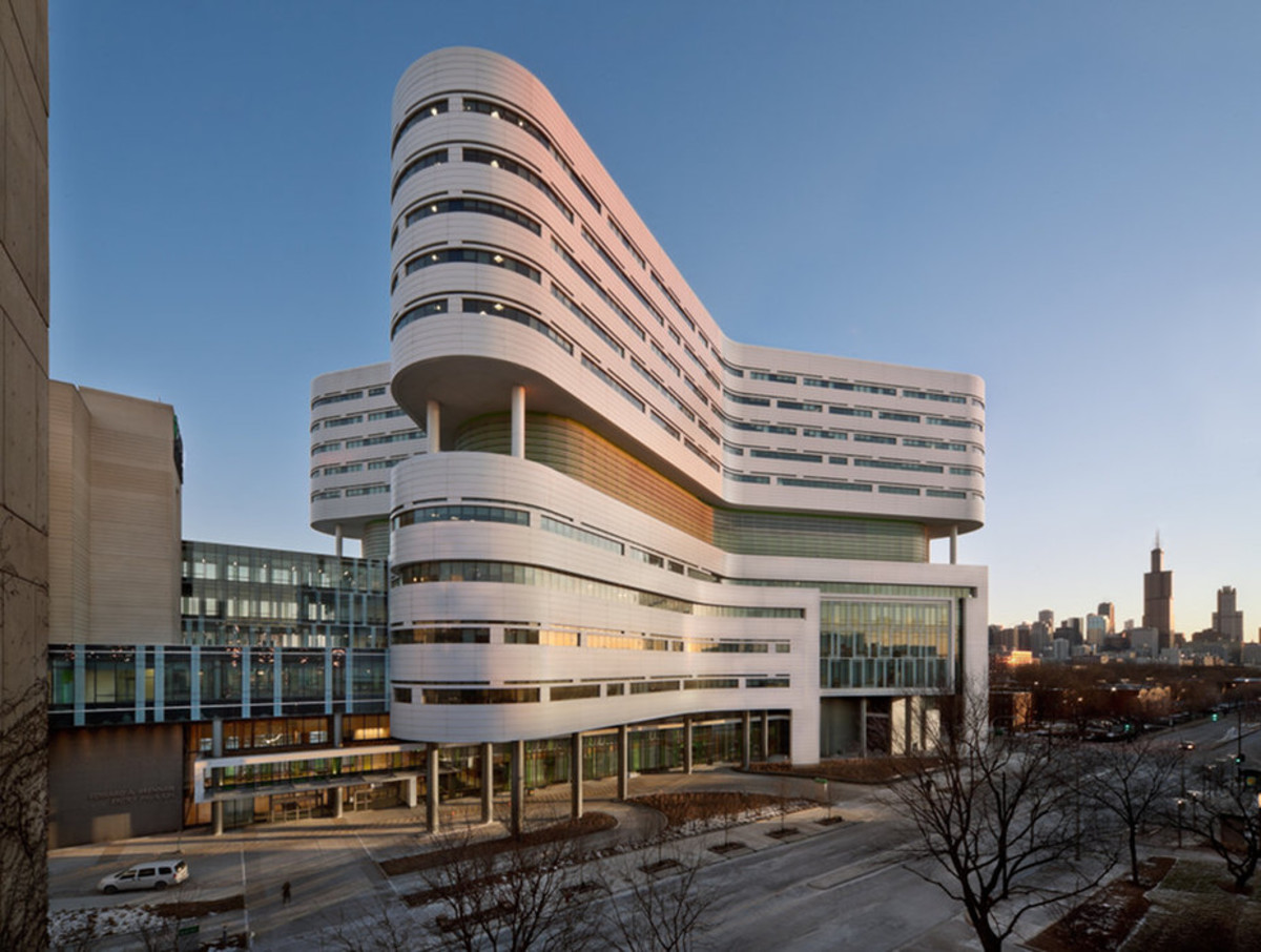  Rush University Medical Center New Hospital Tower – najlepszy w kategorii Zdrowie wedgług WAF 2013, projekt:  Perkins+Will