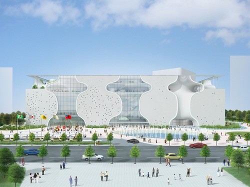 The Taichung Metropolitan Opera House, 2005, Taichung, Taiwan R.O.C. Rendering by kuramochi+oguma