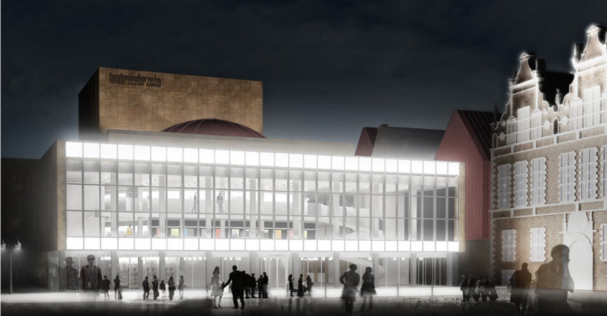 Teatr Wybrzeże w Gdańku - 2. miejsce w konkursie architektonicznym, autorzy: FUNKCIONA Architekci i INGENNUS