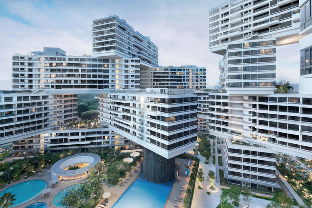 The Interlace, Singapore, by OMA/Buro Ole Scheeren. Wielorodzinny blok mieszkaniowy zostałm okrzyknięty Budynkiem Roku 2015 przez jury Światowego Festowalu Architektuyry  