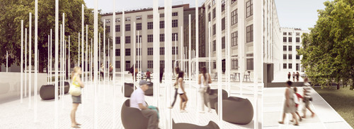 Zielone Dachy w Łodzi - zwycięski projekt konkursowy na rewitalizację budynków pofabrycznych - Pracownia Architektoniczna Marek Grymin