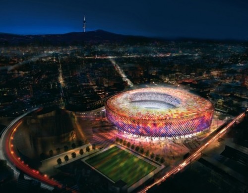 Stadion Camp Nou dla FC Barcelona, źródło: fosterandpartners.com