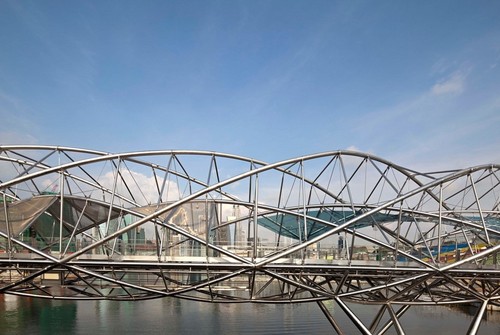  The Helix Bridge, architekt: Cox Rayner Architects  Architects 61 (Singapur) 