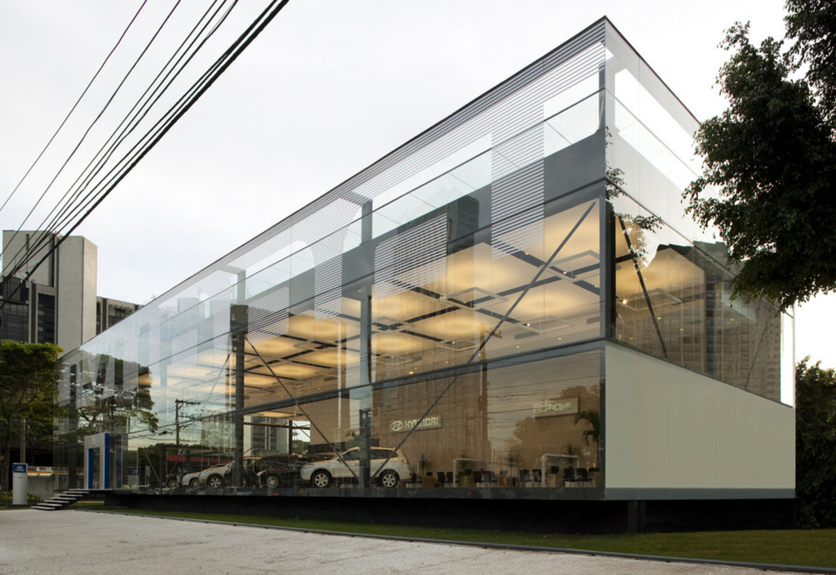 Hyundai Pavilion, autor: Spadoni & Associados Arquitetura (Brazylia) , fot.:Finotti, Leonardo, São Paulo/ Brasil, 2010