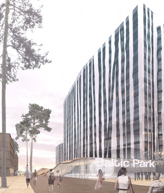 Projekt autorstwa pracowni architektonicznej PAG dr inż. arch. Tomasz Głowacki z Wrocławia zajął pierwsze miejsce w konkursie koncepcję inwestycji hotelowo-apartamentowo-rozrywkowej z nową promenadą zwieńczoną molem – Baltic Park Molo w Świnoujściu.