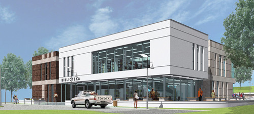 Projekt wygrał w konkursie na opracowanie koncepcji architektoniczno - budowlanej miejskiej biblioteki publicznej w Świeciu. Autorem projektu jest pracownia Jagła Architekci.