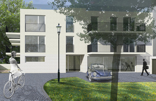 Koncepcja architektoniczna budynku komunalnego w Sopocie - zwycięki projekt konkursowy, autorzy: ch2 architekci, NAAN architekci