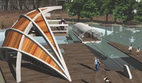 I nagroda w konkursie na koncepcję programowo-przestrzenną bulwaru nad rzeką Supraśl, autor projektu: J. Botwina, S. Botwina, M. Szaruga