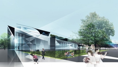 II równorządna nagroda w konkursie na koncepcję Centrum Muzyki w Krakowie; autor projektu IMB ASYMETRIA