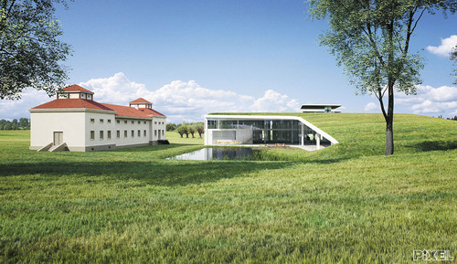 Centrum Nauki w Podzamczu koło Chęcin - I nagroda w konkursie architektonicznym. Autor projektu: eM4. PRACOWNIA ARCHITEKTURY. BRATANIEC