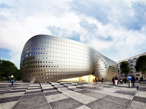 II miejsce w konkursie na budynek Gdyńskiej Szkoły Filmowej. Autor projektu: Mobius Architekci