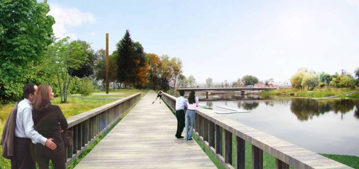 Projekt zajął II miejsce w konkursie w konkursie architektoniczno-urbanistycznego na opracowanie koncepcji programowo-przestrzennej bulwaru nad rzeką Supraśl.  Autorzy projektu: MUS ARCHITECTS