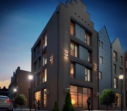 Kwartał Kamienic w Gdańsku - inwestycja wybudowana przez Inpro SA; autor projektu: prof. Antoni Taraszkiewicz z Pracowni Projektowej FORT