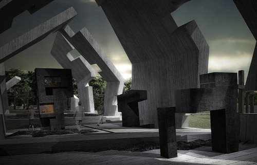 Mauzoleum Martyrologii Wsi Polskich w Michniowie. Autor projektu: Nizio Design