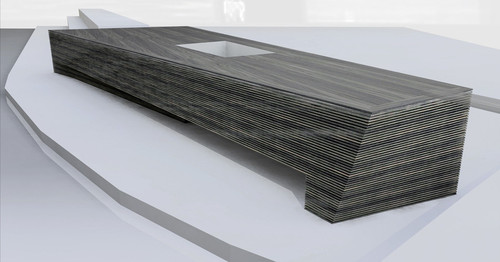 II nagroda w konkursie na projekt koncepcyjny Muzeum Morskiego - Centrum Nauki w Szczecinie. Autor projektu: Robert Brodziński Architekt z Gdyni