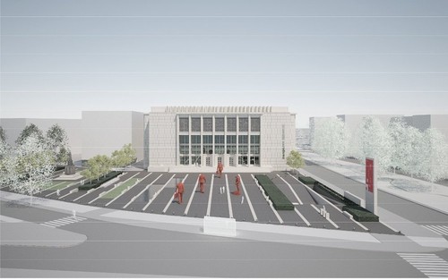 I miejsce w konkursie  studialnym na opracowanie koncepcji urbanistyczno-architektonicznej zagospodarowania placu przed Muzeum Narodowym w Krakowie, wraz z projektem zagospodarowania otoczenia placu. Autor projektu: Michał Bernasik. 