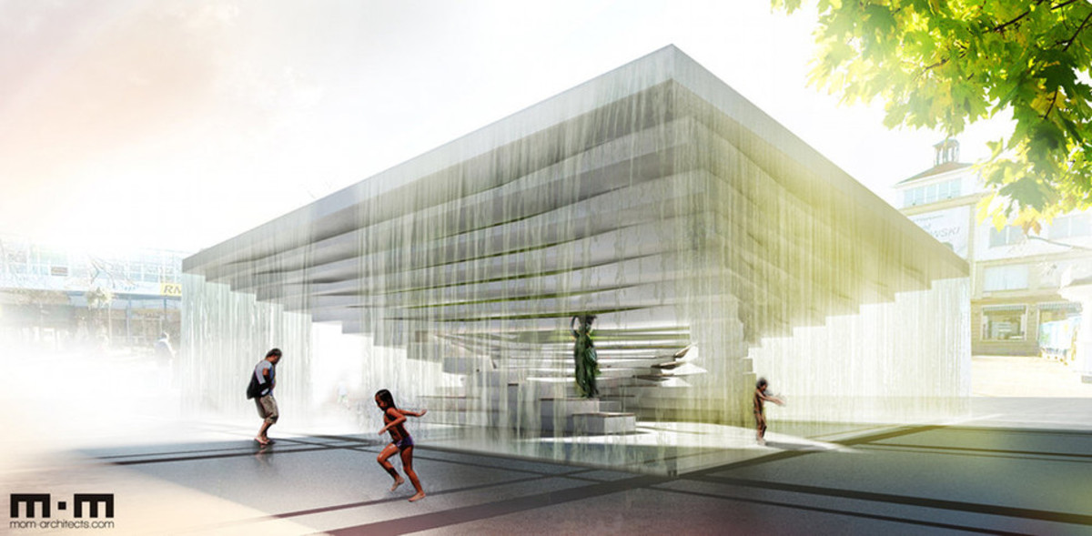 Projekt wygrał w konkursie na koncepcję przestrzenno-architektoniczną elementów zagospodarowania Placu Przyjaciół Sopotu. Autorami projektu jest pracownia MOM Architects