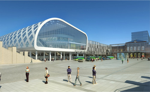 Poznań Główny - Zintegrowane Centrum Komunikacyjne, architektura: Bose International i Pentagram Architekci; fot.: TriGranit