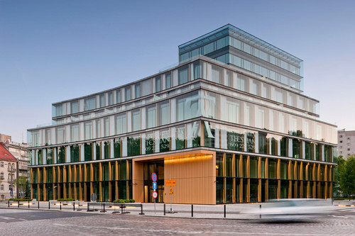 Thespian - budynek apartamentowo–biurowo-usługowy. Autor:Maćków Pracownia Projektowa. Obiekt został nominowany do międzynarodowej Nagrody Budynek Roku 2011 przyznawanej przez Światowy Festiwal Architektury we Wrocławiu.