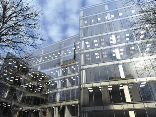 Koncepcja biurowca - al Szucha - Biuro Projektów Kazimierski i Ryba