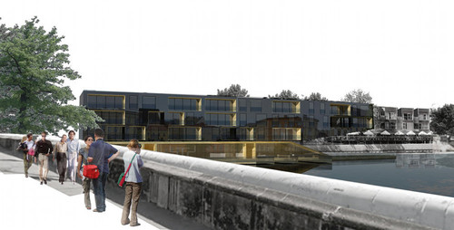 Wyspa Pomorska we Wrocławiu według projektu Pracowni Architektonicznej Dawid Marszolik. Projekt zajął I miejsce ex aequo w konkursie na opracowanie koncepcji urbanistyczno-architektonicznej wschodniej części Wyspy Pomorskiej we Wrocławiu. 